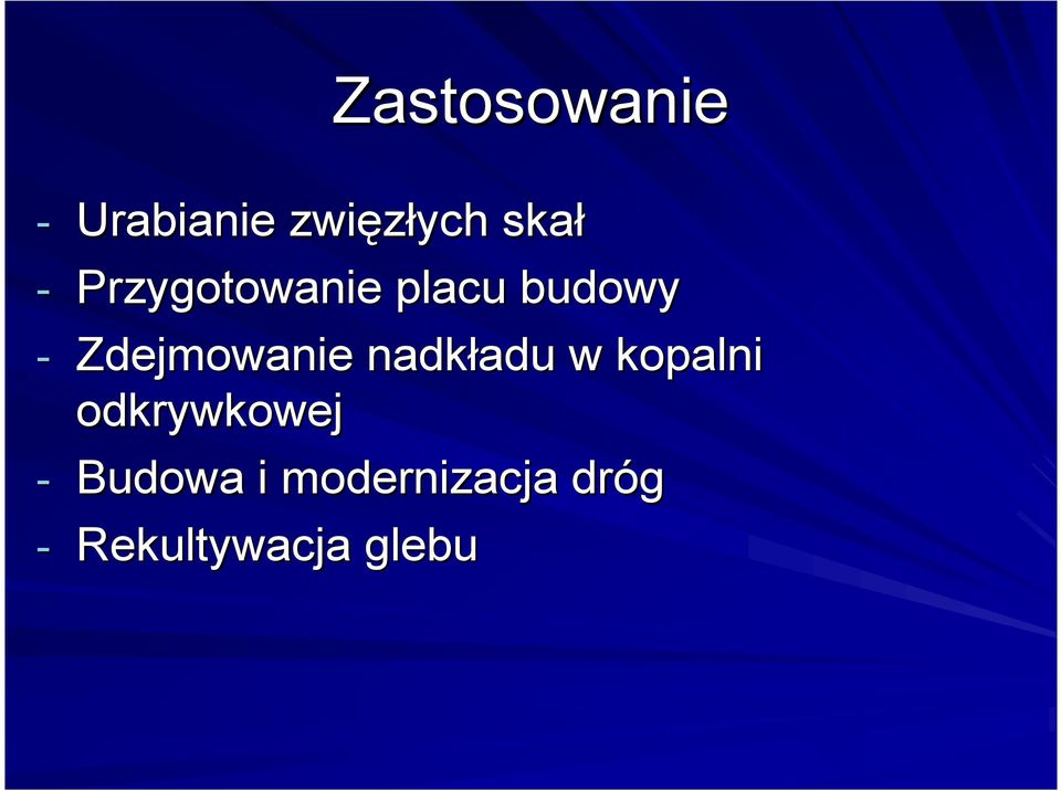 Zdejmowanie nadkładu w kopalni