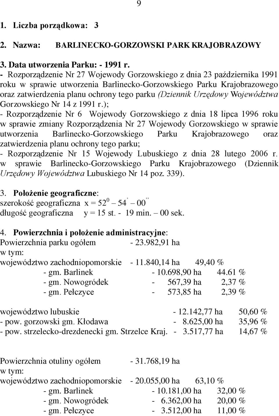 Urzędowy Województwa Gorzowskiego Nr 14 z 1991 r.