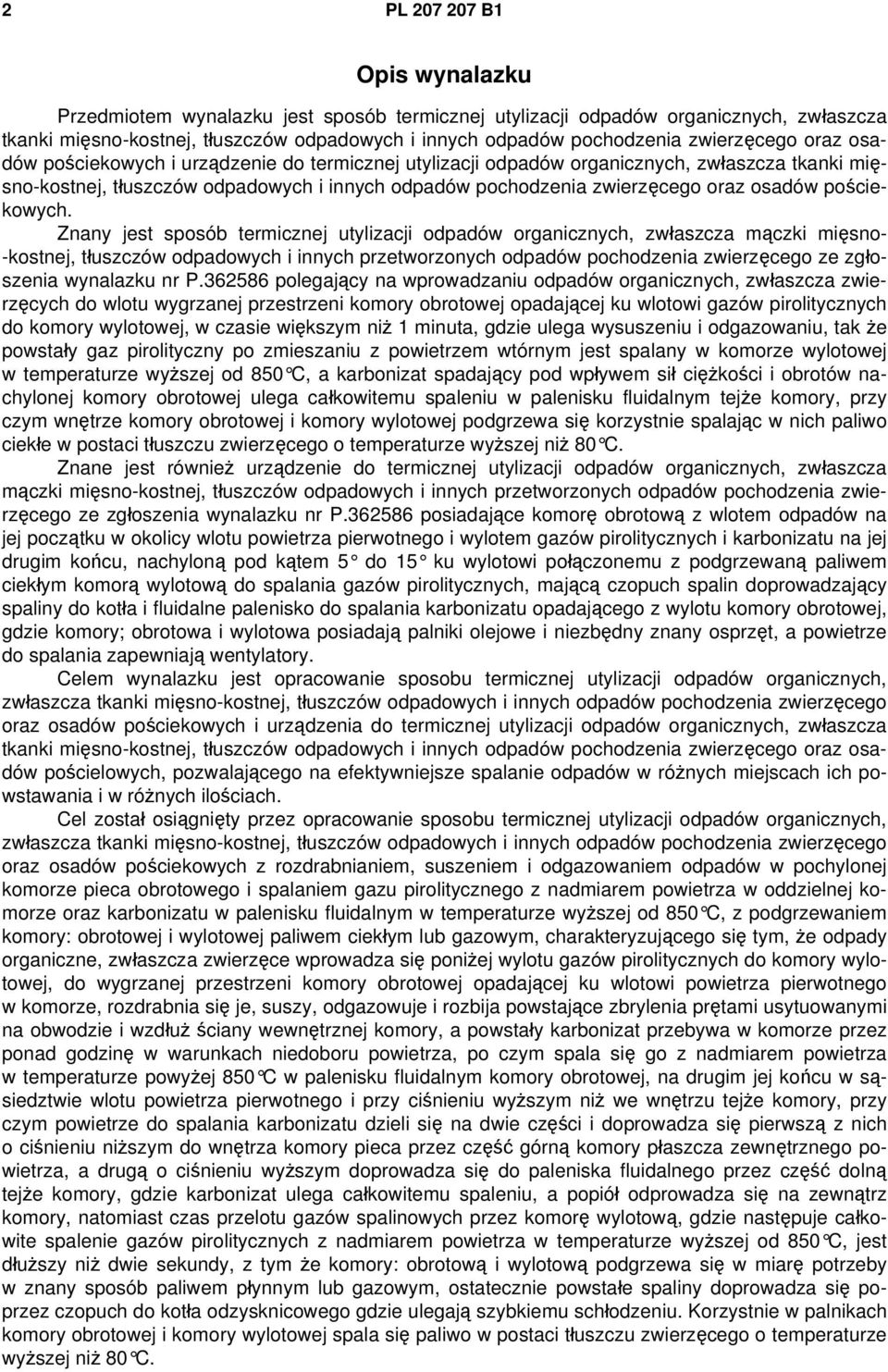 osadów pościekowych.