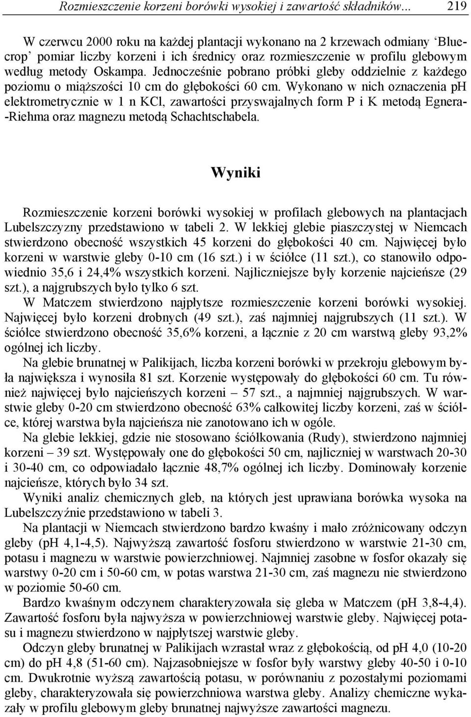 Jednocześnie pobrano próbki gleby oddzielnie z każdego poziomu o miąższości 0 cm do głębokości 0 cm.