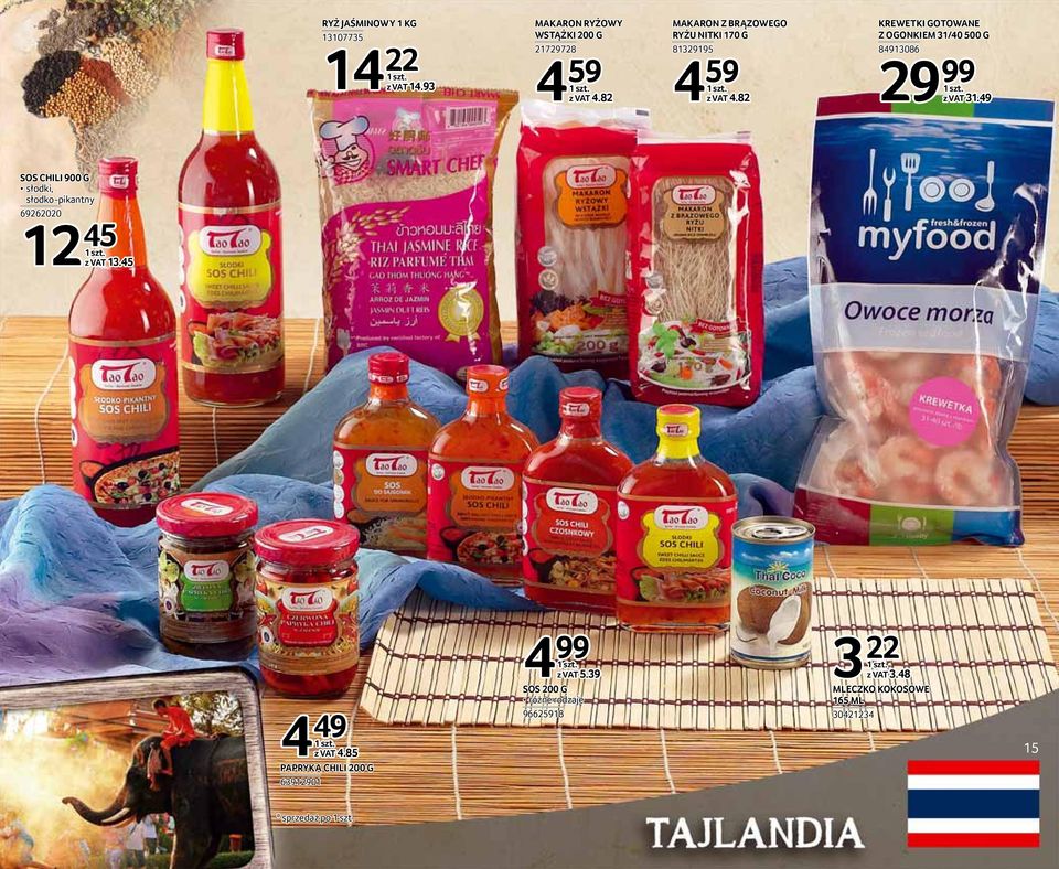 82 KREWETKI GOTOWANE Z OGONKIEM 31/40 500 G 84913086 29 99 31.