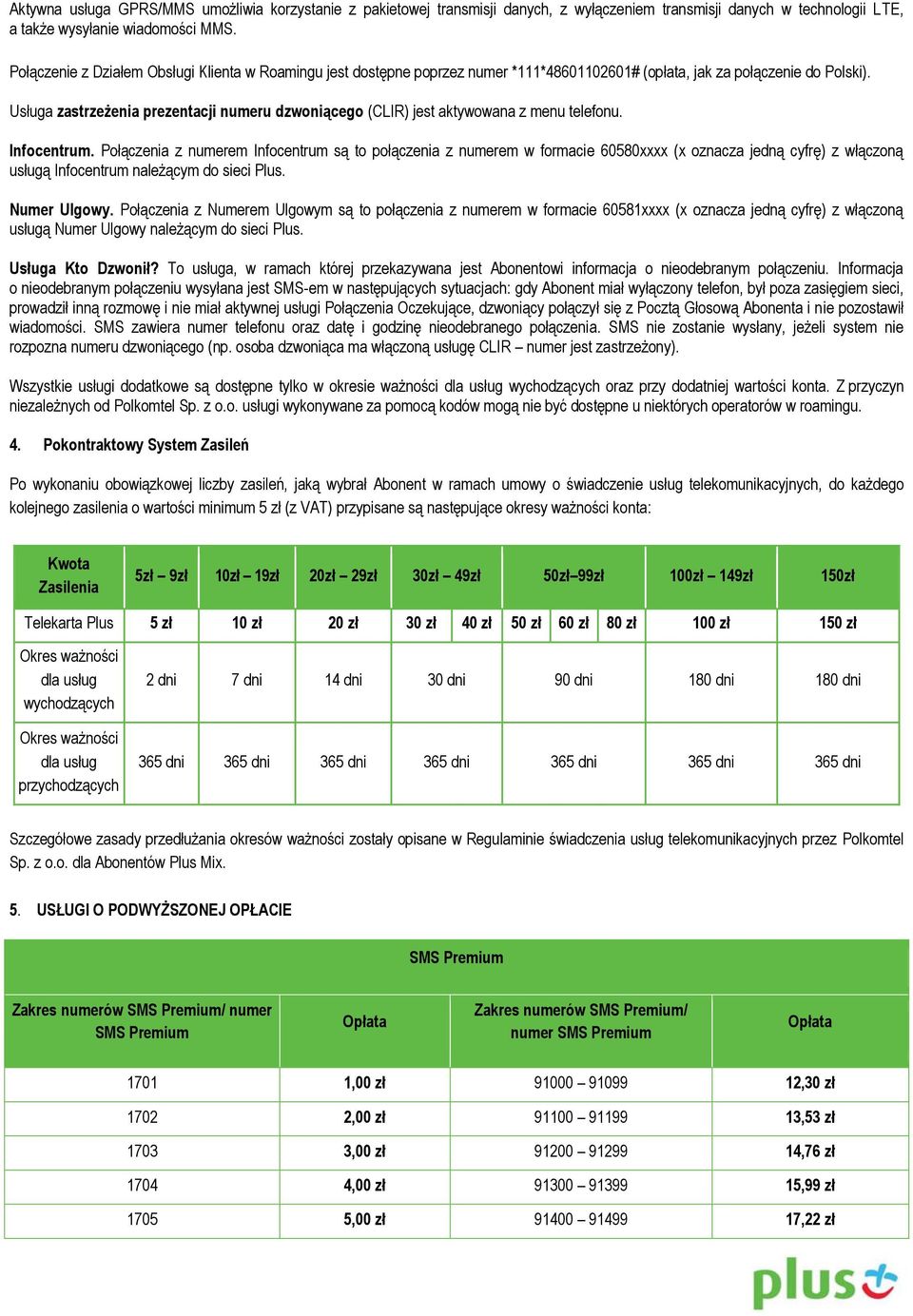 Usługa zastrzeżenia prezentacji numeru dzwoniącego (CLIR) jest aktywowana z menu telefonu. Infocentrum.