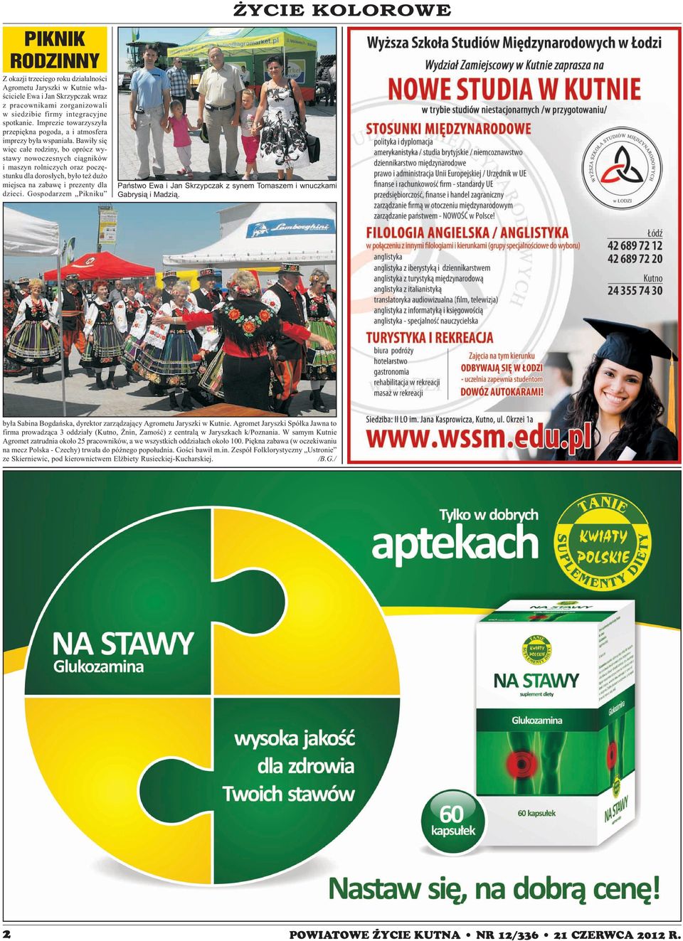 Bawi³y siê wiêc ca³e rodziny, bo oprócz wystawy nowoczesnych ci¹gników i maszyn rolniczych oraz poczêstunku dla doros³ych, by³o te du o miejsca na zabawê i prezenty dla dzieci.