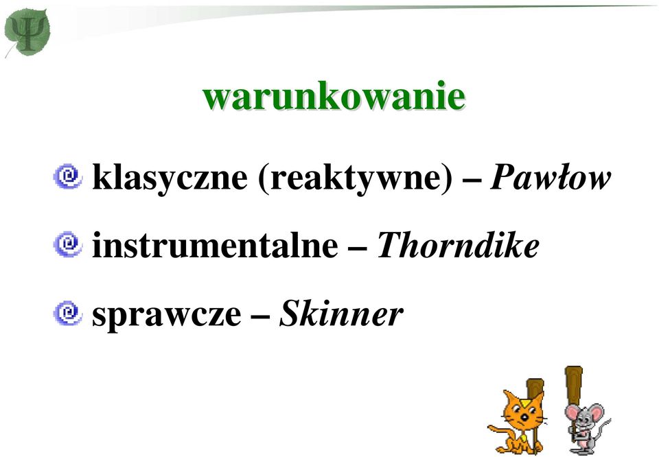 (reaktywne) Pawłow