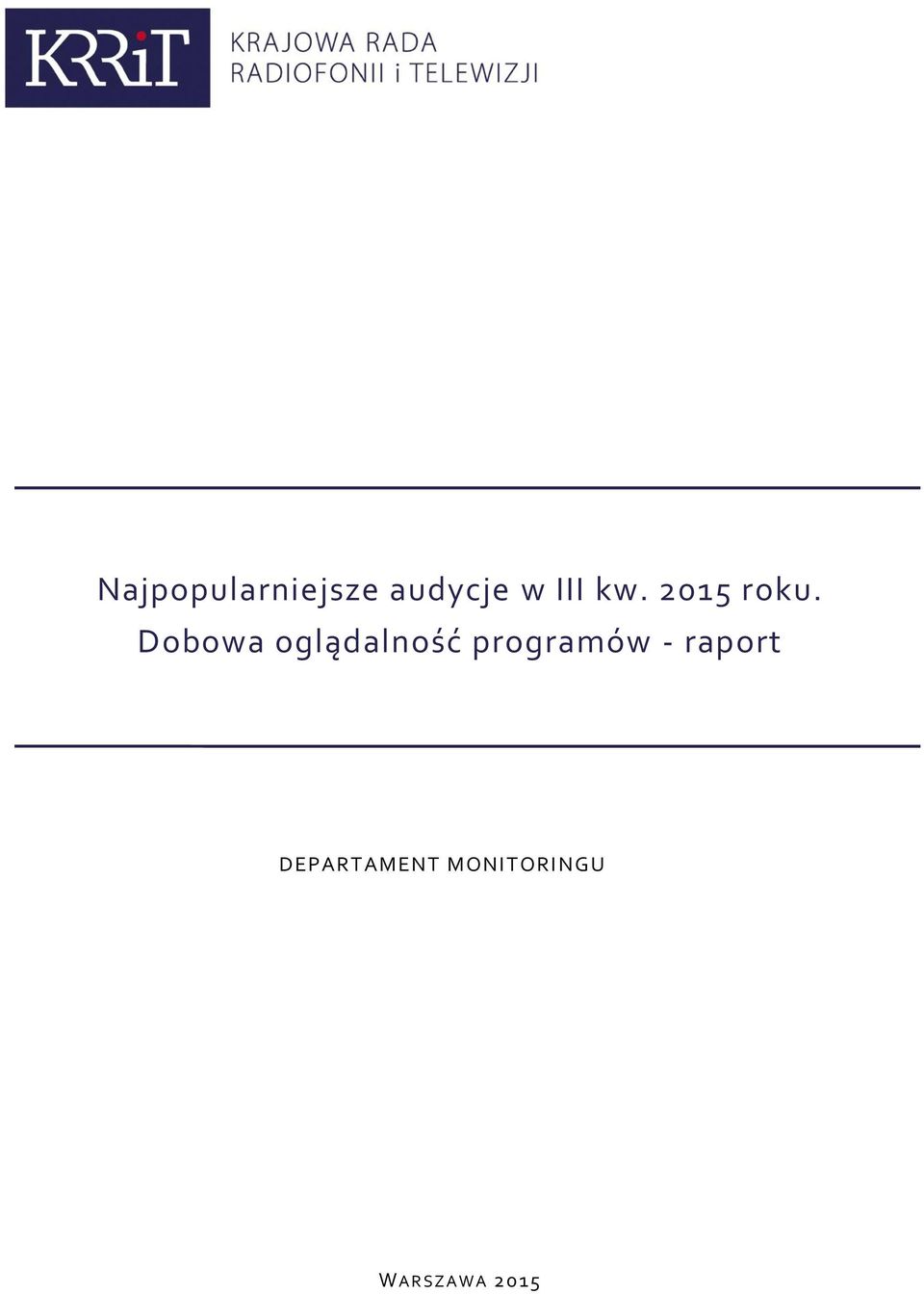 Dobowa oglądalność programów -