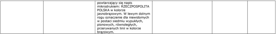 W lewym dolnym rogu oznaczenie dla niewidomych w