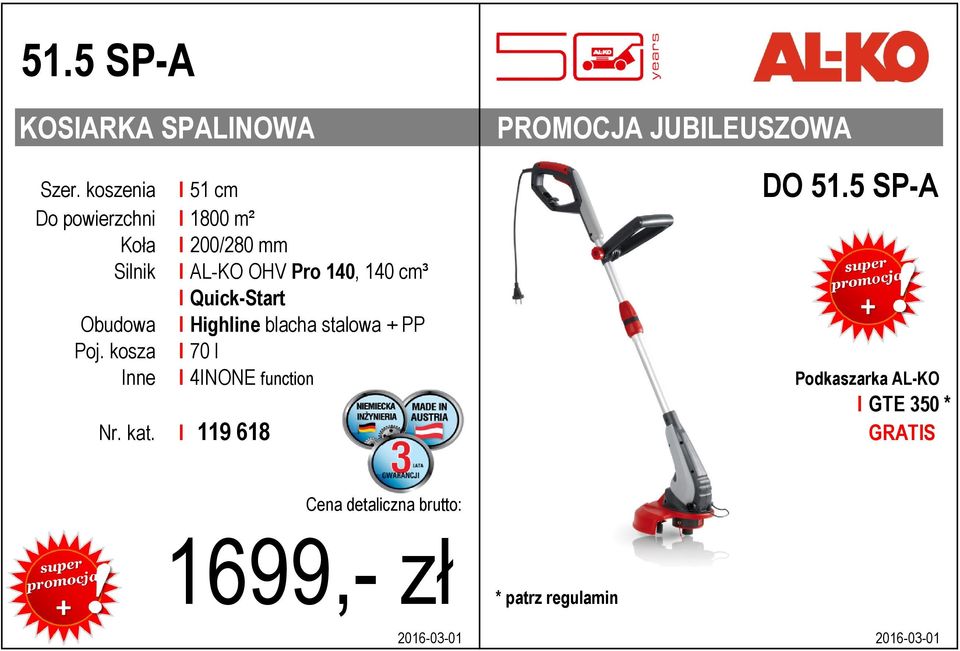 140 cm³ I Quick-Start Obudowa I Highline blacha stalowa + PP Poj.