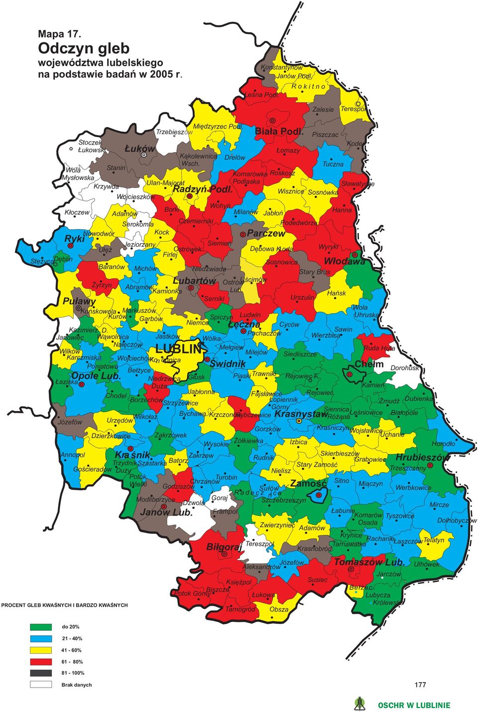 Tuczna Wola Stanin Komarówka Roskosz Mys³owska UlanMajorat Podlaska S³awatycze Krzywda Wisznice Sosnówka Wojcieszków Wohyñ Borki Hanna K³oczew Adamów Milanów Jab³oñ Czemierniki Serokomla Podedwórze
