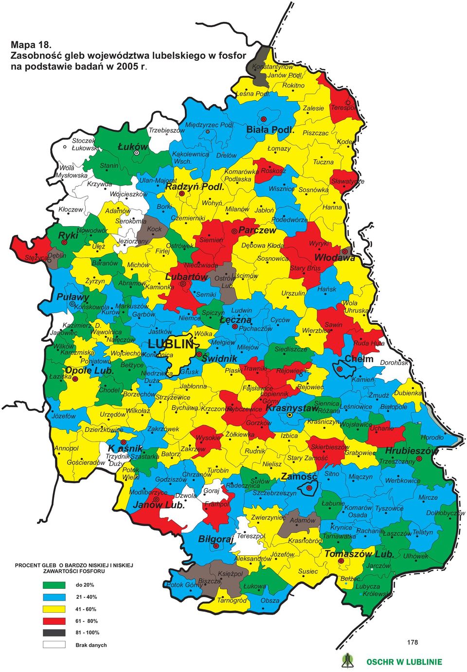 Tuczna Wola Stanin Komarówka Roskosz Mys³owska UlanMajorat Podlaska S³awatycze Krzywda Wisznice Sosnówka Wojcieszków Wohyñ Borki Hanna K³oczew Adamów Milanów Jab³oñ Czemierniki Serokomla Podedwórze