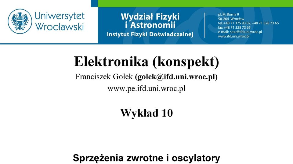 wroc.pl) www.pe.ifd.uni.wroc.pl
