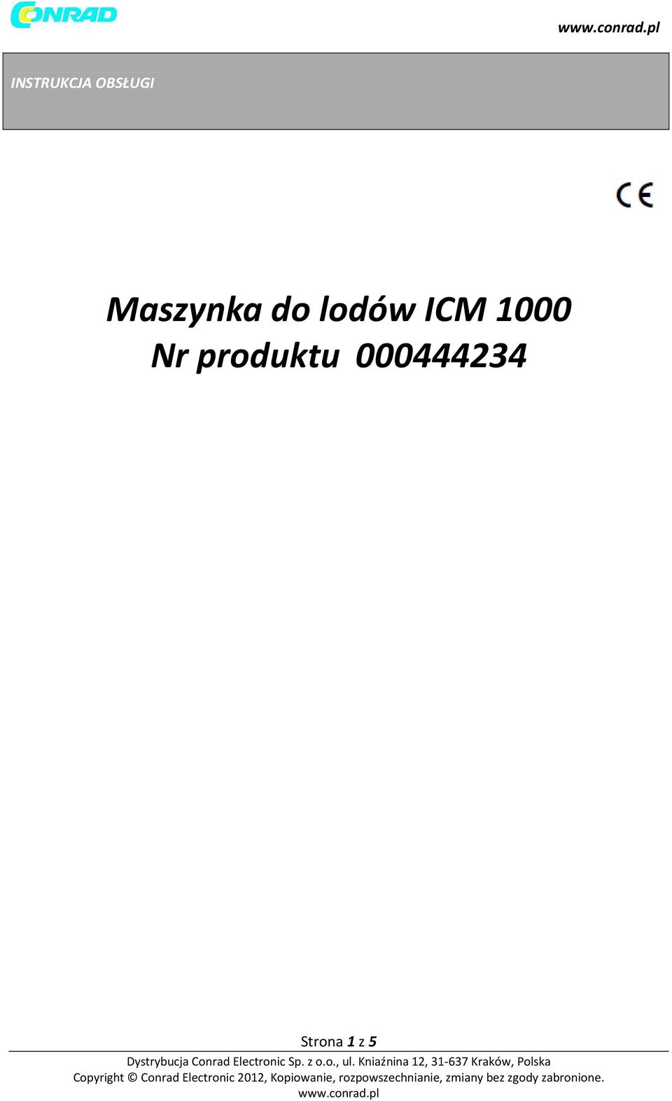 ICM 1000 Nr