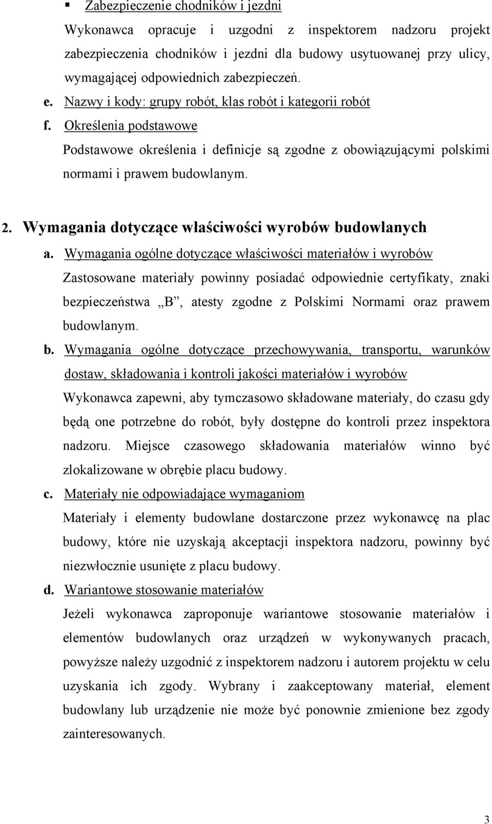 Wymagania dotyczące właściwości wyrobów budowlanych a.