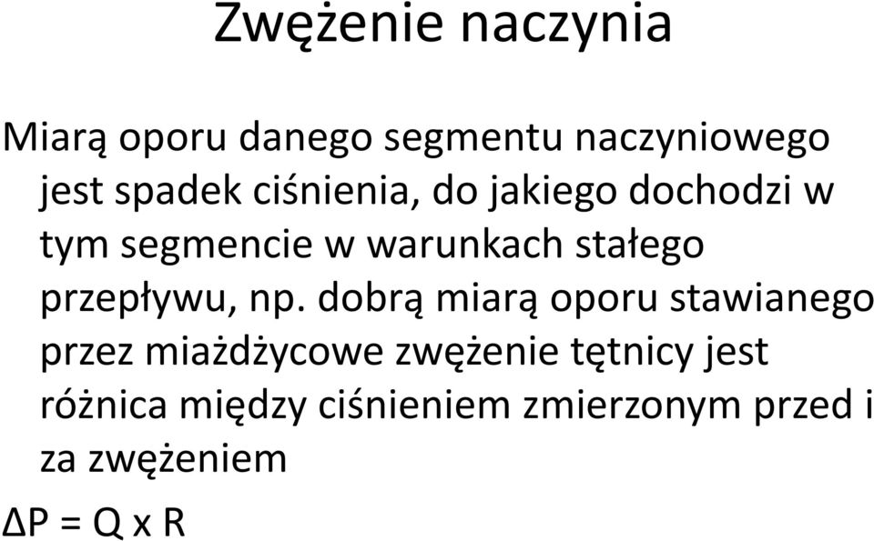 przepływu, np.