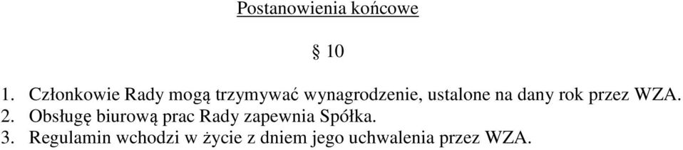 ustalone na dany rok przez WZA. 2.