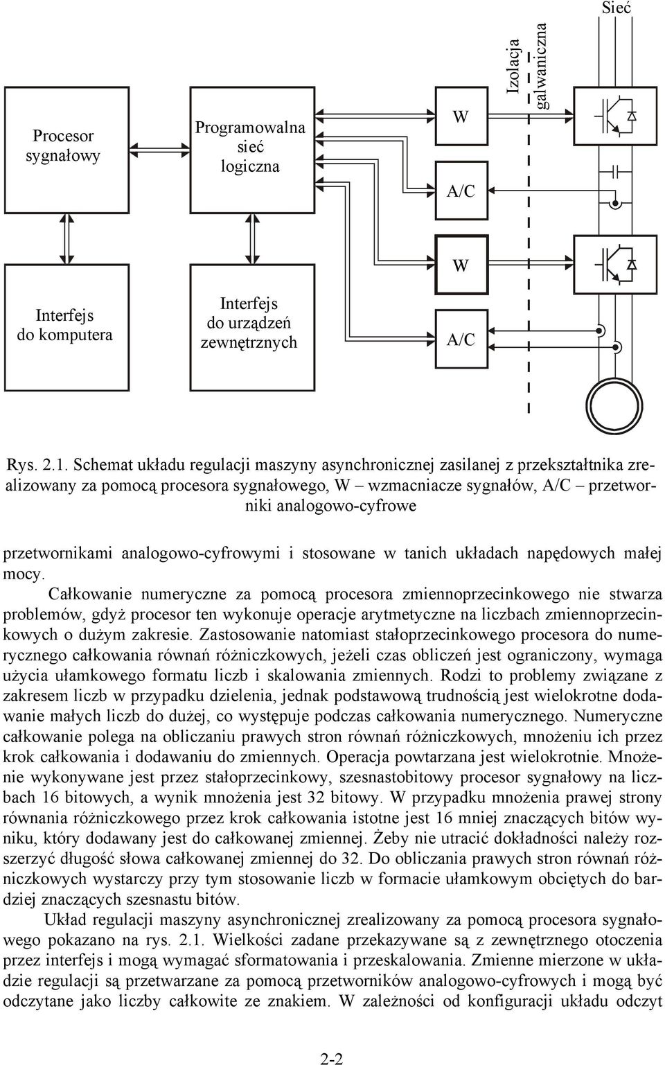 tanch układach napędowych małej mocy. Całkowane numeyczne za pomocą poceoa zmennopzecnkowego ne twaza poblemów, gdyż poceo ten wykonuje opeacje aytmetyczne na lczbach zmennopzecnkowych o dużym zakee.