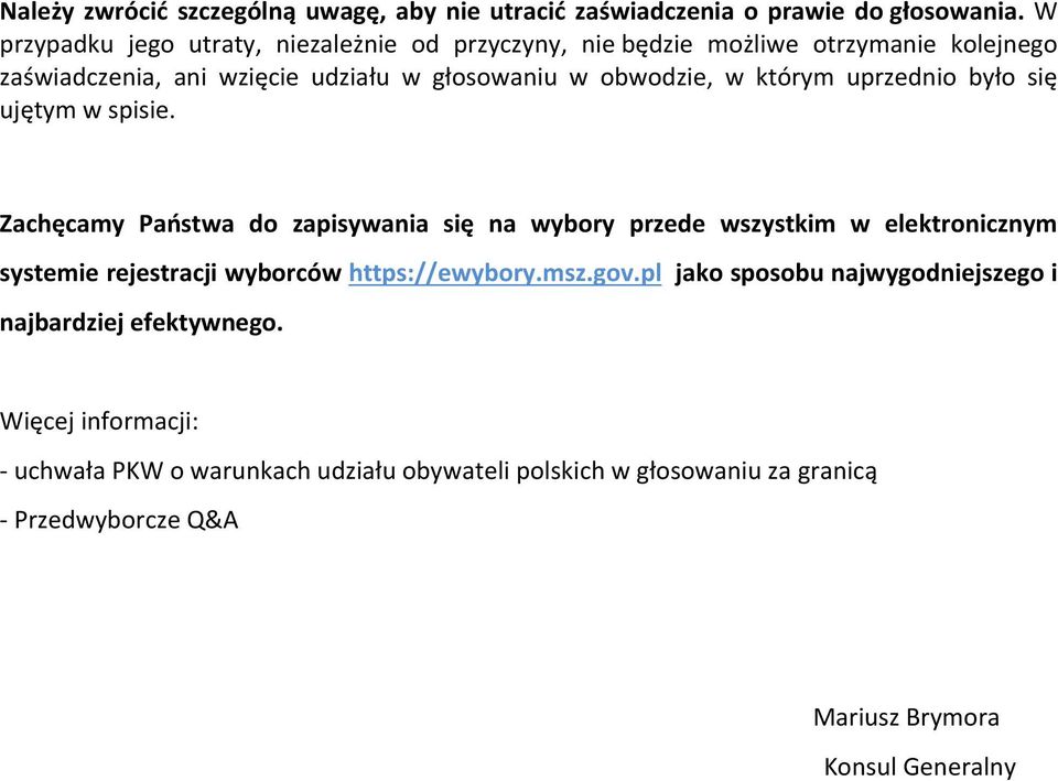 którym uprzednio było się ujętym w spisie.
