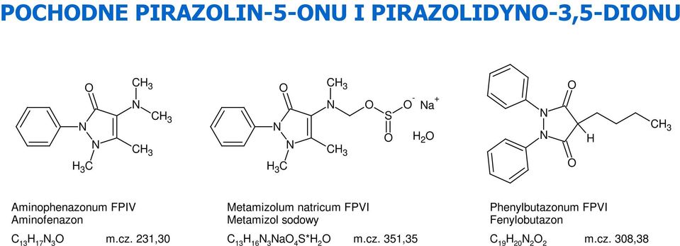 231,30 Metamizolum natricum FPVI Metamizol sodowy 13 16 3