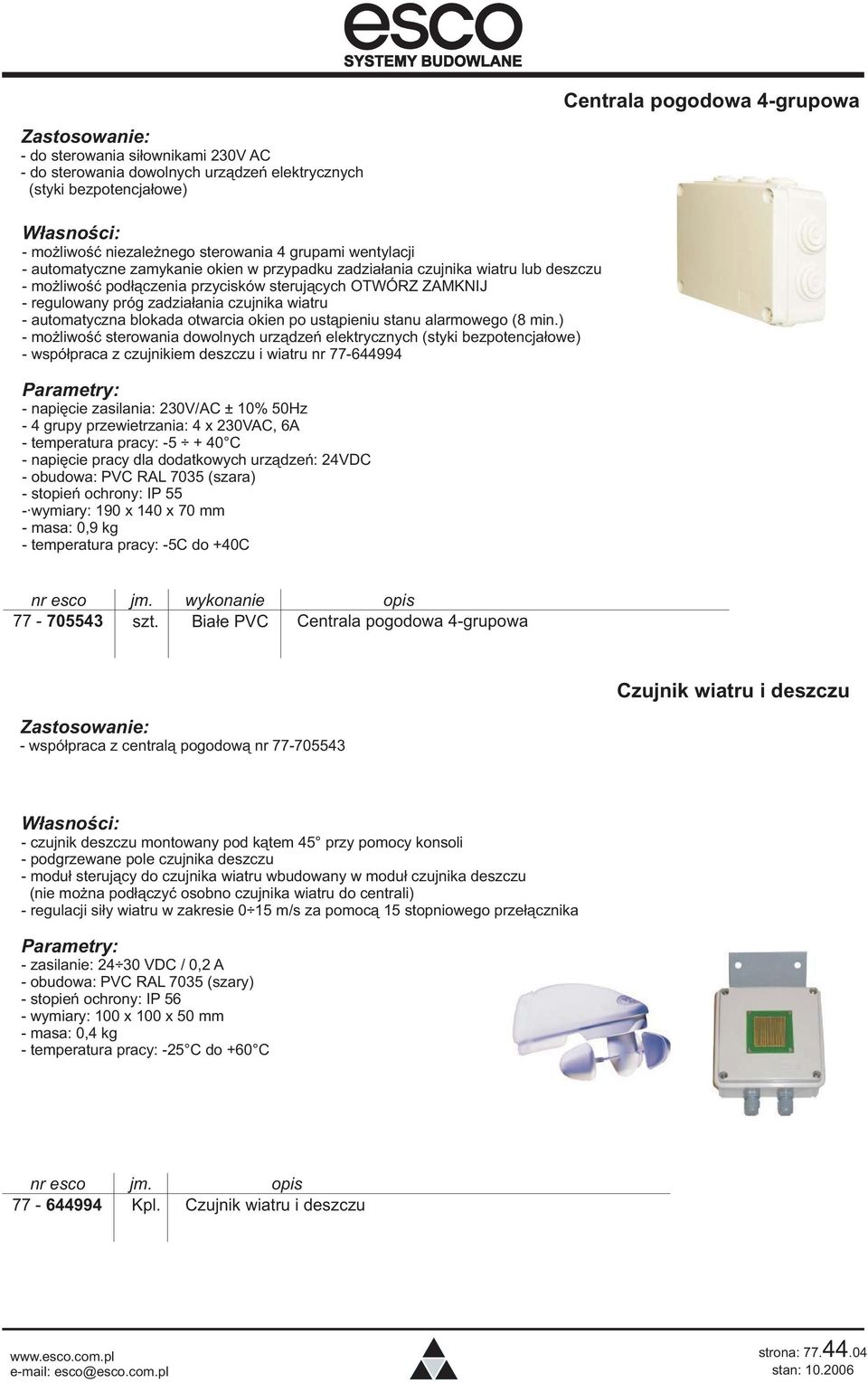 automatyczna blokada otwarcia okien po ust¹pieniu stanu alarmowego (8 min.