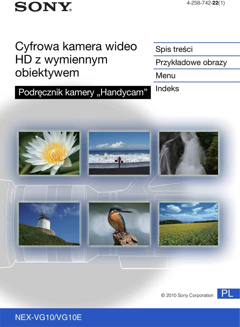 Handycam Spis treści Przykładowe Menu