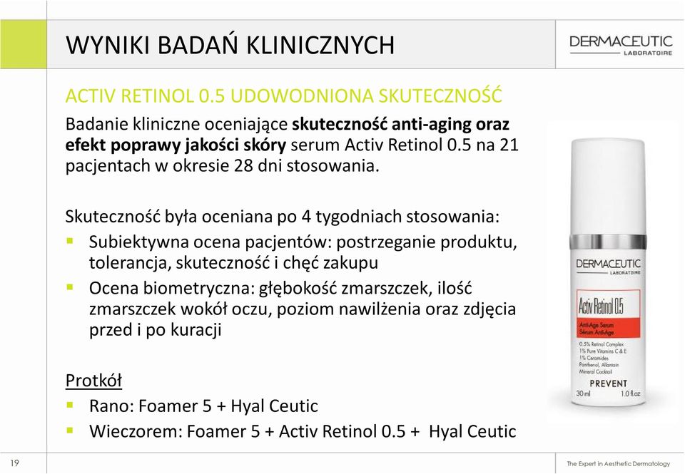 5 na 21 pacjentach w okresie 28 dni stosowania.