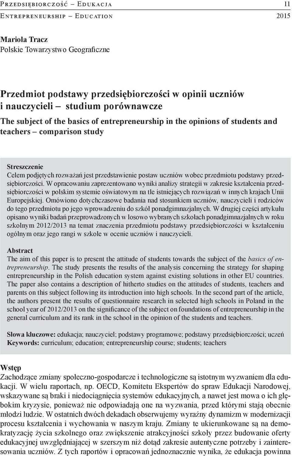 podstawy przedsiębiorczości.