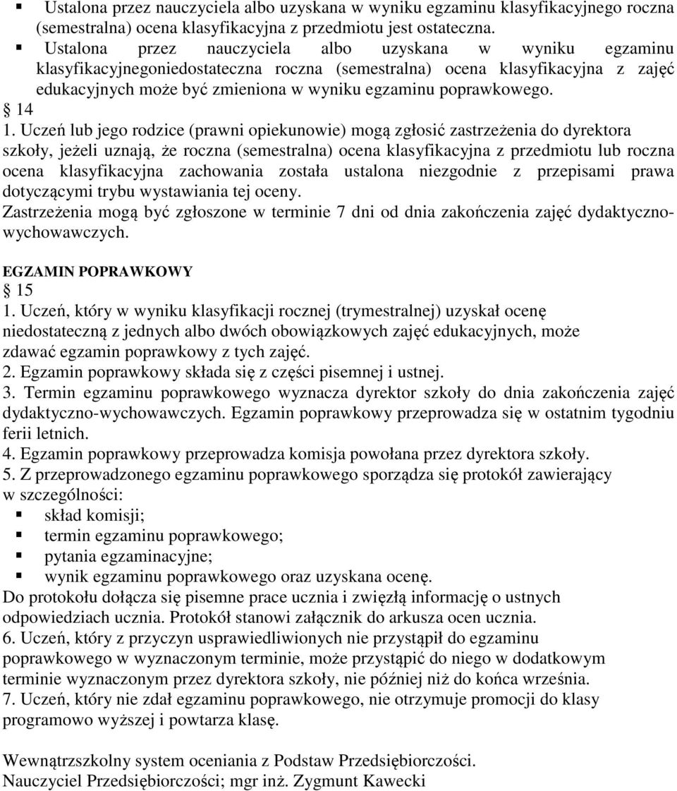 poprawkowego. 14 1.