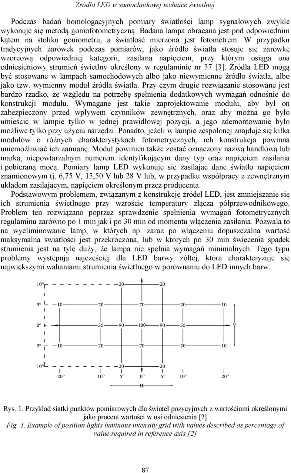 W przypadku tradycyjnych żarówek podczas pomiarów, jako źródło światła stosuje się żarówkę wzorcową odpowiedniej kategorii, zasilaną napięciem, przy którym osiąga ona odniesieniowy strumień świetlny