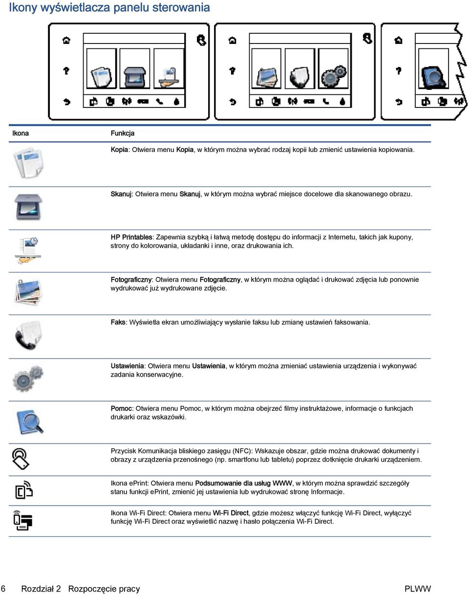 HP Printables: Zapewnia szybką i łatwą metodę dostępu do informacji z Internetu, takich jak kupony, strony do kolorowania, układanki i inne, oraz drukowania ich.