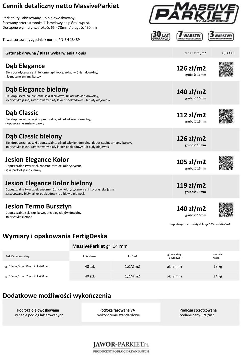 nieznaczne zmiany barwy Dąb Elegance bielony Biel dopuszczalna, nieliczne sęki szpilkowe, układ włókien dowolny, Dąb Classic dopuszczalne zmiany barwy Dąb Classic bielony dopuszczalne zmiany barwy,