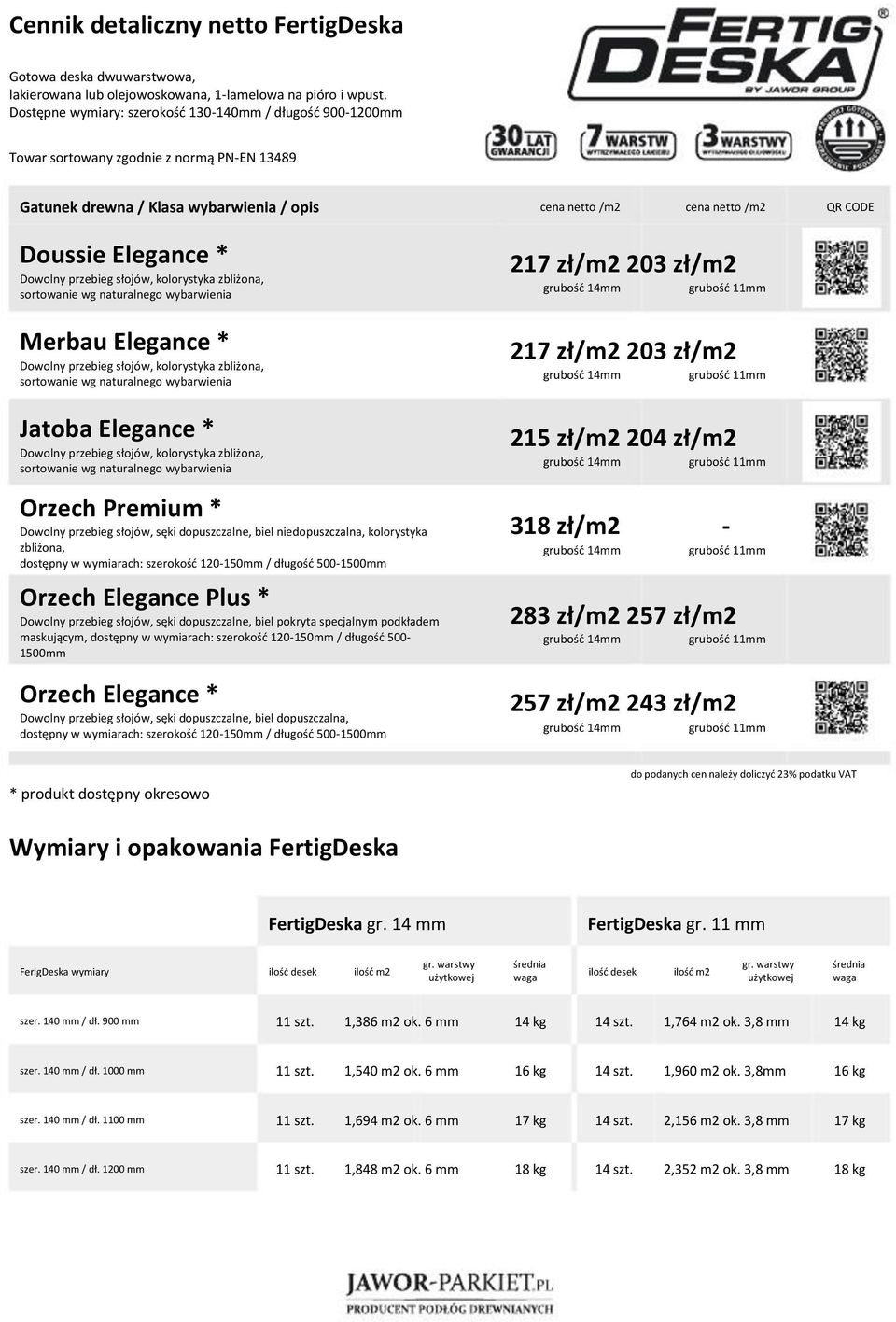 zbliżona, sortowanie wg naturalnego wybarwienia Merbau Elegance * Dowolny przebieg słojów, kolorystyka zbliżona, sortowanie wg naturalnego wybarwienia Jatoba Elegance * Dowolny przebieg słojów,