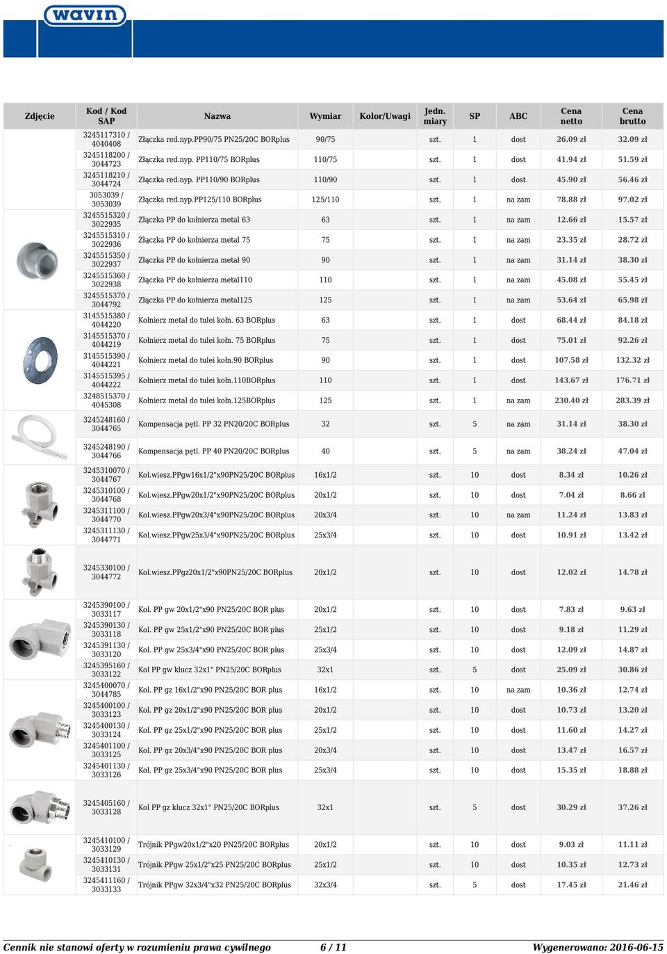 0 zł. zł 370 / 30792 Złączka PP do kołnierza metal2 2 3.6 zł 6.9 zł 330 / 2 Kołnierz metal do tulei kołn. 6. zł. zł 3370 / 29 Kołnierz metal do tulei kołn. 7 7 7.0 zł 92.