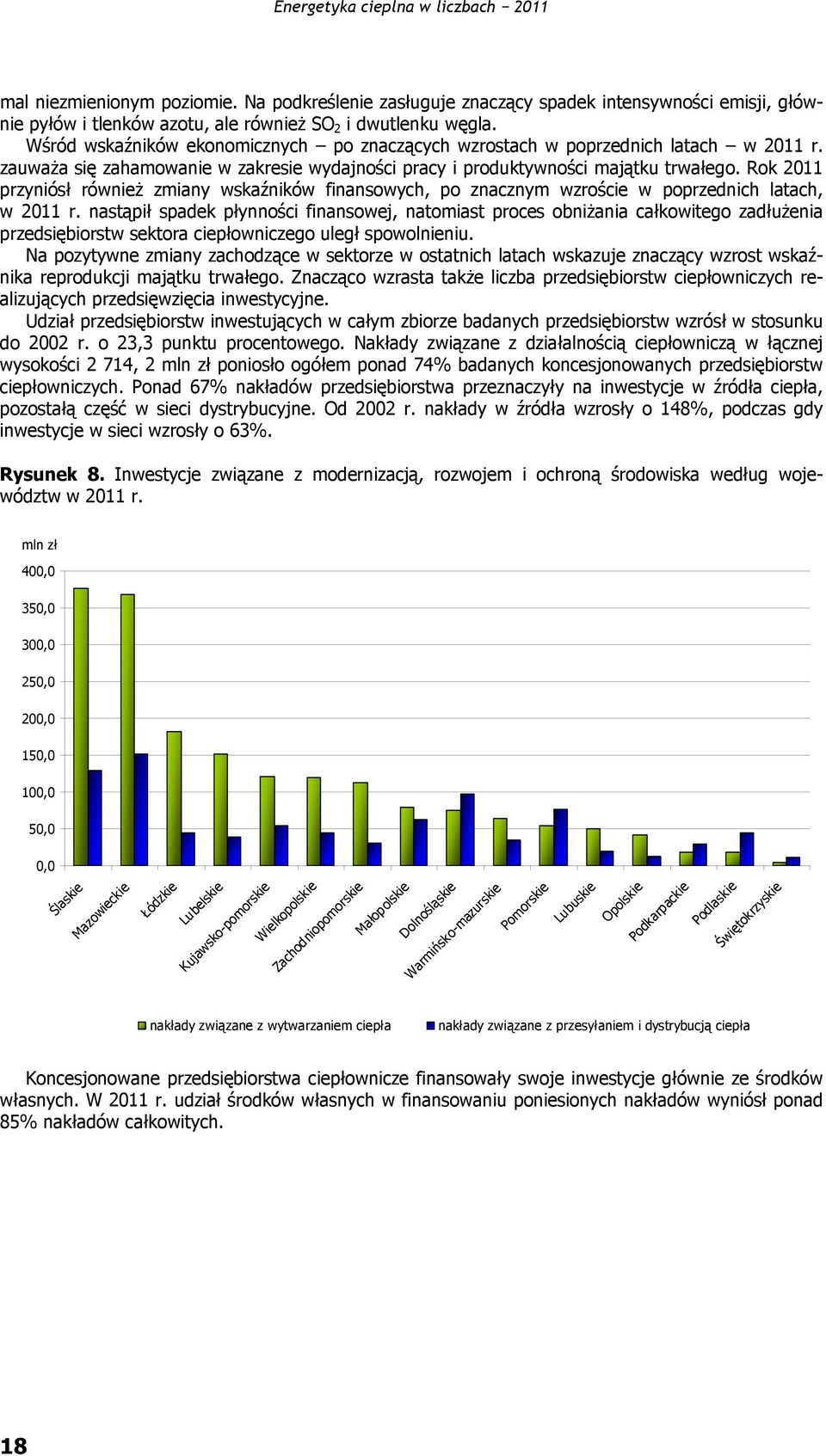 Rok 2011 przyniósł również zmiany wskaźników finansowych, po znacznym wzroście w poprzednich latach, w 2011 r.