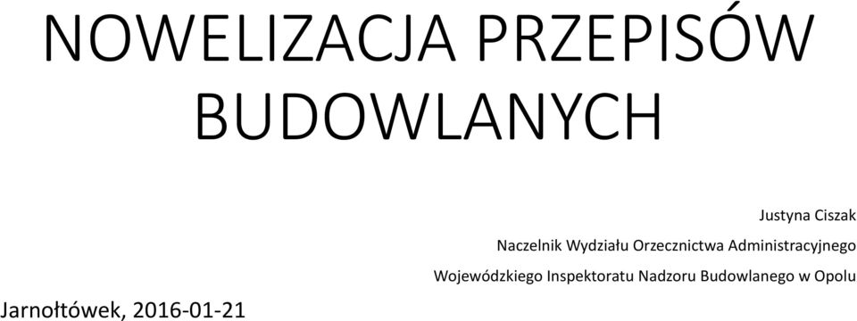 Naczelnik Wydziału Orzecznictwa