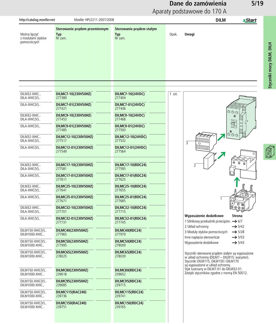 . DILMC9-01(30V50HZ) 77485 DILMC9-01(4VDC) 77500 DILM3-XHIC.. DILA-XHIC(V).. DILA-XHIC(V).. DILMC1-10(30V50HZ) 77517 DILMC1-01(30V50HZ) 77549 DILMC1-10(4VDC) 7753 DILMC1-01(4VDC) 77564 3 DILM3-XHIC.