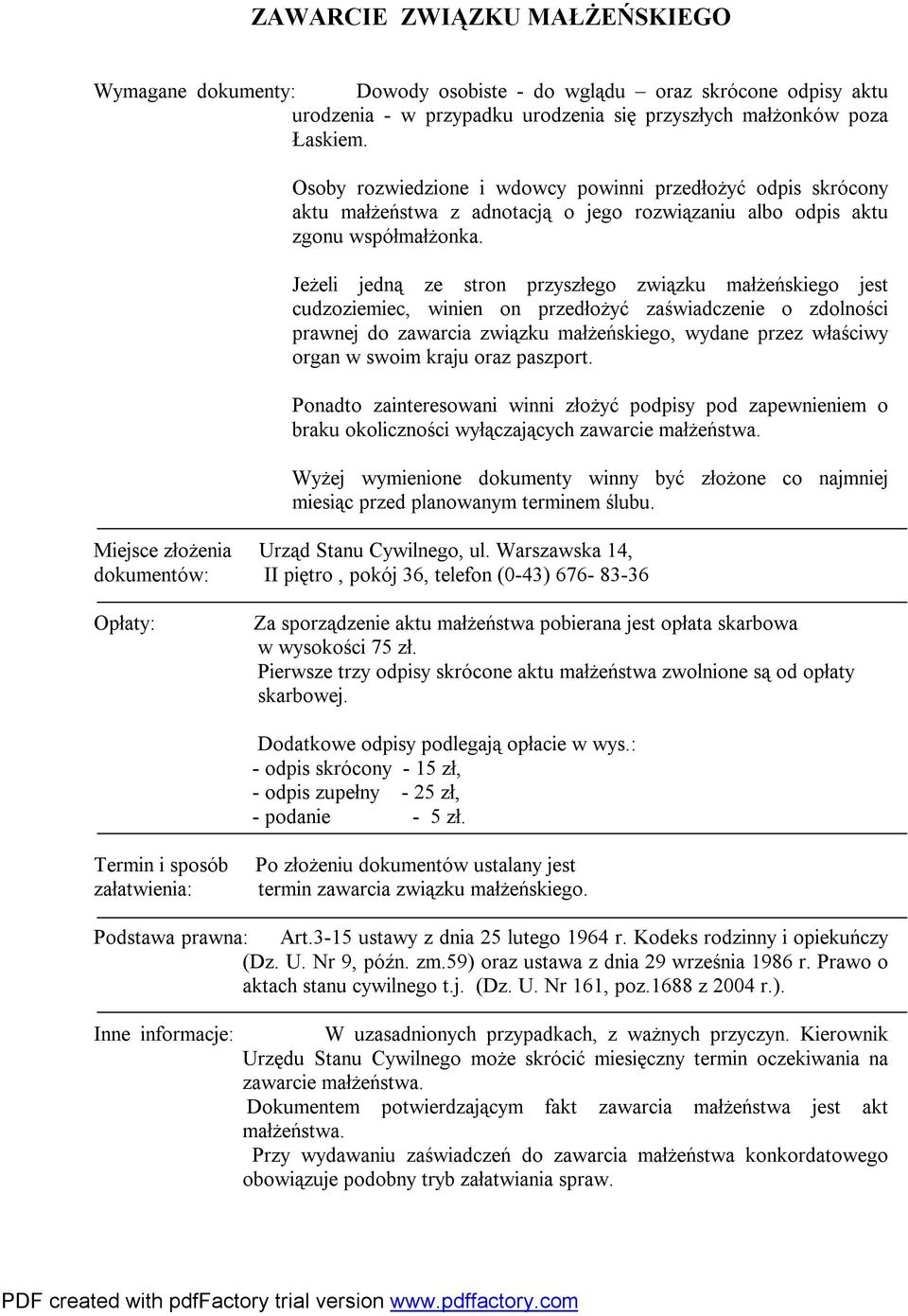 Gregge Nebbia Citare Urzad Stanu Cywilnego Slub Konkordatowy Eccitazione Matematico Parita