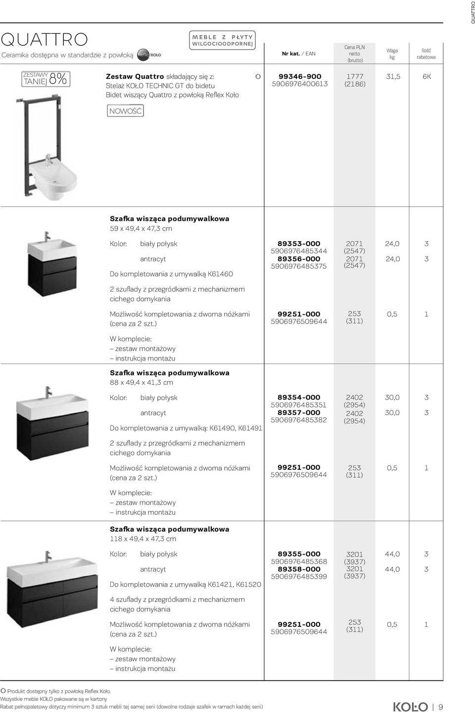 906976487 207 (247) 207 (247) 24,0 24,0 2 szufl ady z przegródkami z mechanizmem cichego domykania Możliwość kompletowania z dwoma nóżkami (cena za 2 szt.