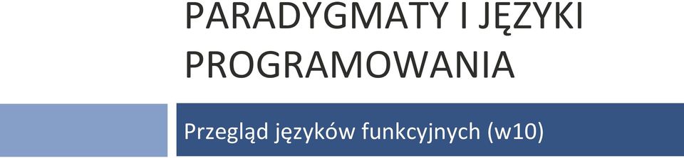 PROGRAMOWANIA
