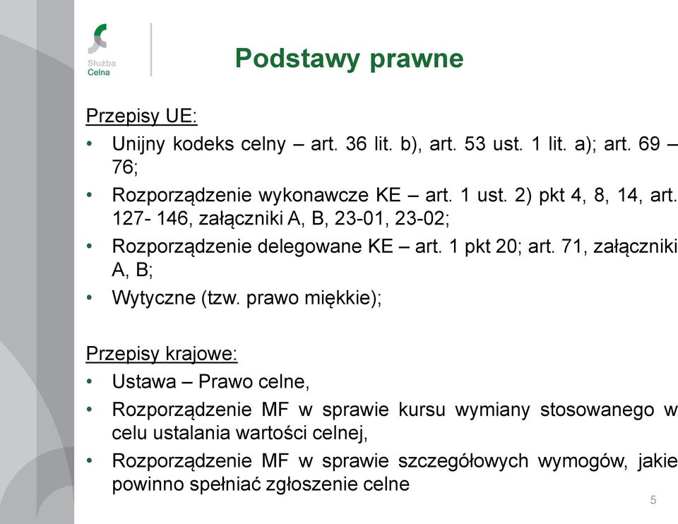127-146, załączniki A, B, 23-01, 23-02; Rozporządzenie delegowane KE art. 1 pkt 20; art. 71, załączniki A, B; Wytyczne (tzw.