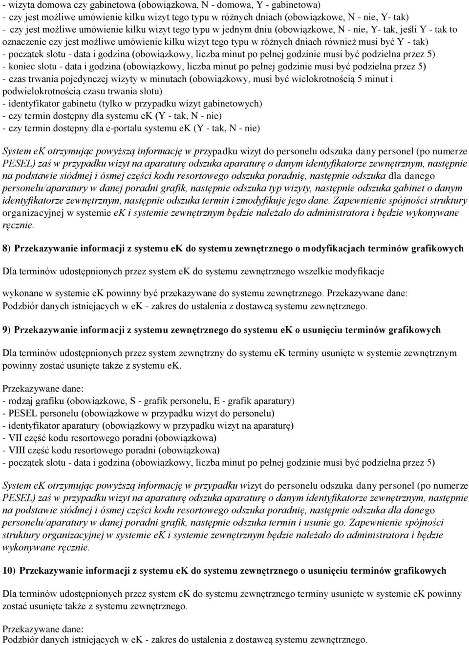 początek slotu - data i godzina (obowiązkowy, liczba minut po pełnej godzinie musi być podzielna przez 5) - koniec slotu - data i godzina (obowiązkowy, liczba minut po pełnej godzinie musi być