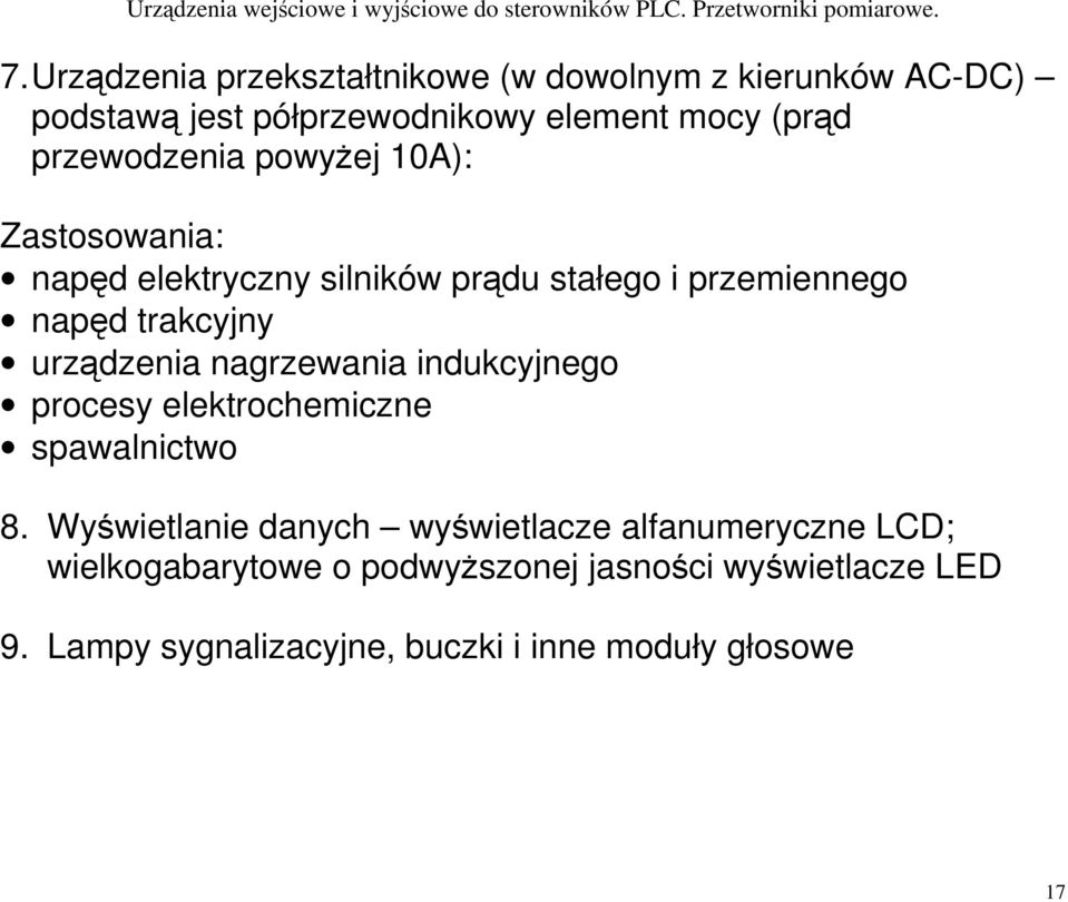 urządzenia nagrzewania indukcyjnego procesy elektrochemiczne spawalnictwo 8.