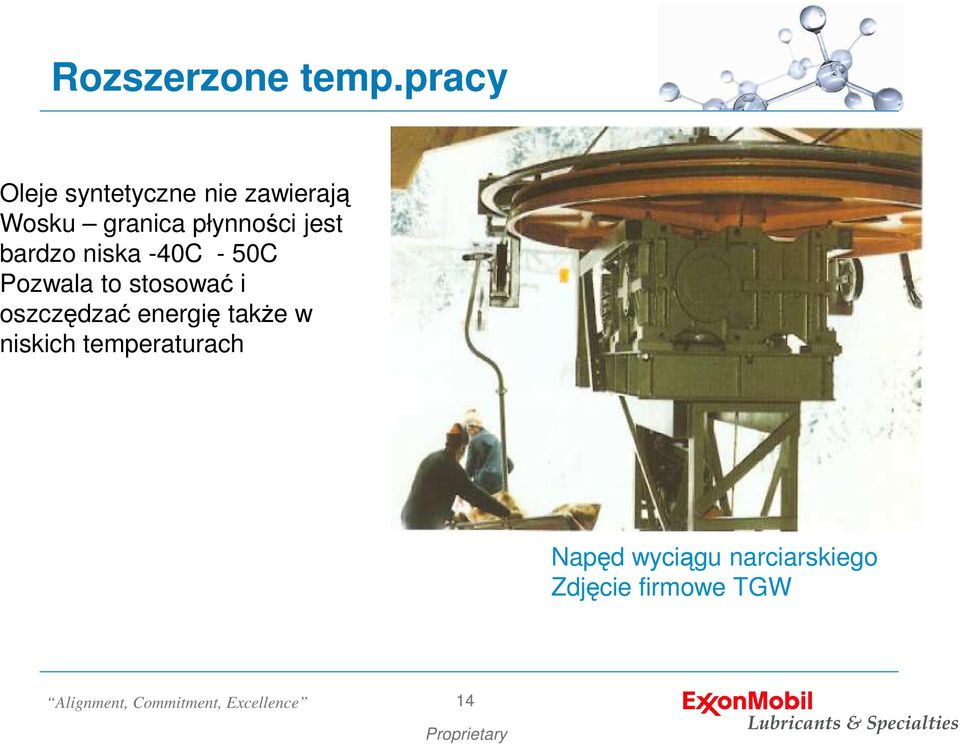 płynności jest bardzo niska -40C - 50C Pozwala to