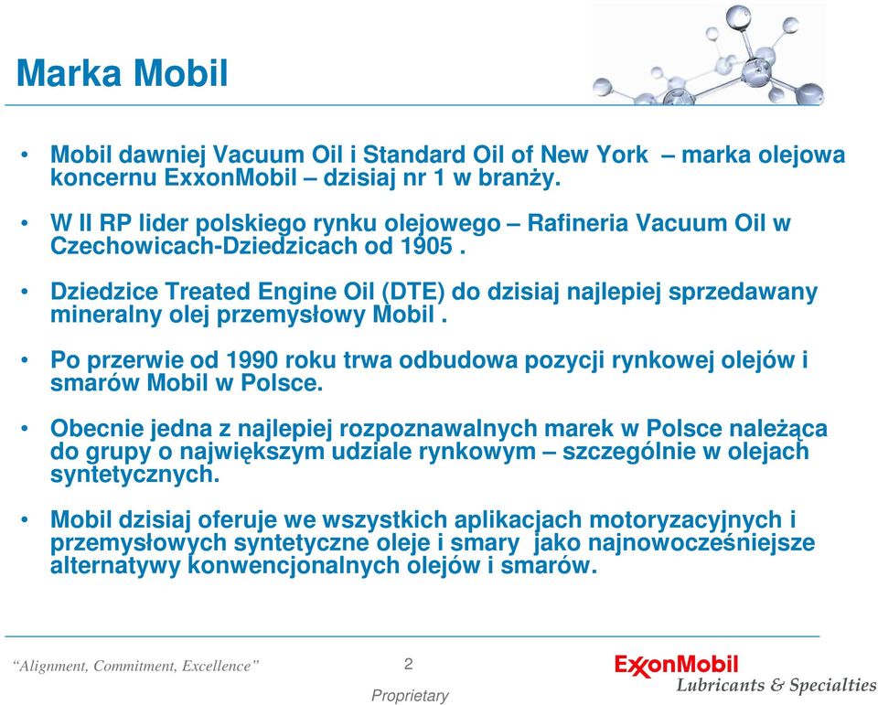 Dziedzice Treated Engine Oil (DTE) do dzisiaj najlepiej sprzedawany mineralny olej przemysłowy Mobil.