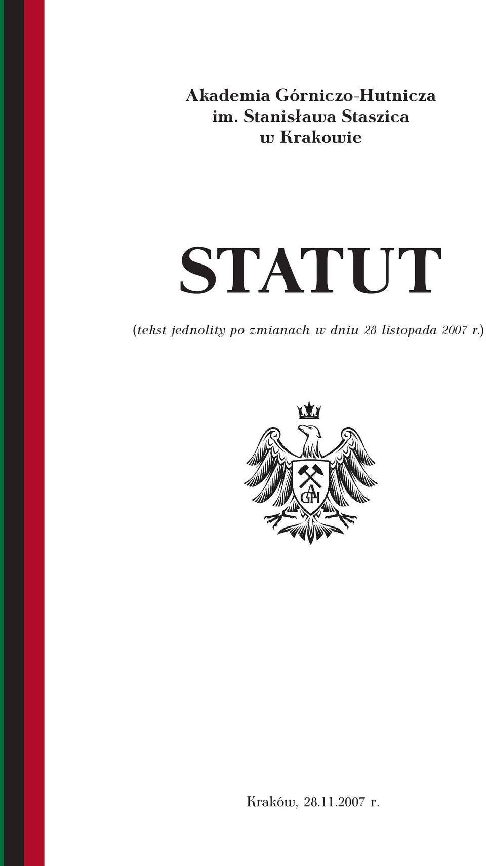 STATUT (tekst jednolity po zmianach