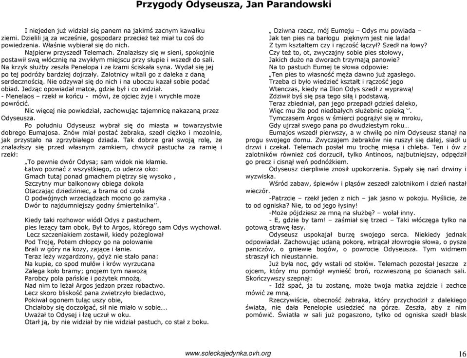 Jan Parandowski Przygody Odyseusza, Jan Parandowski - PDF Darmowe pobieranie