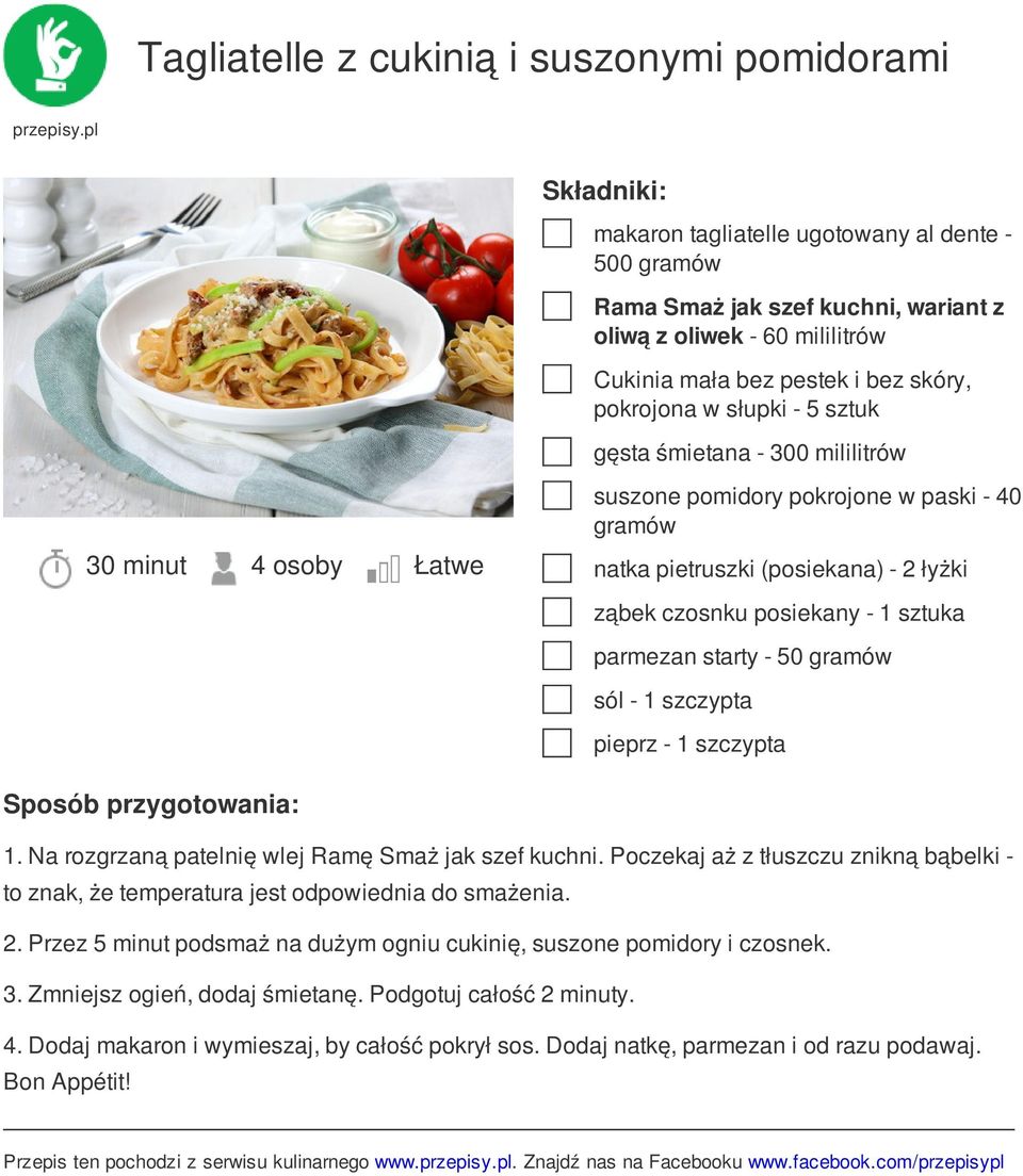 sól - 1 szczypta pieprz - 1 szczypta 1. Na rozgrzaną patelnię wlej Ramę Smaż jak szef kuchni. Poczekaj aż z tłuszczu znikną bąbelki - to znak, że temperatura jest odpowiednia do smażenia. 2.