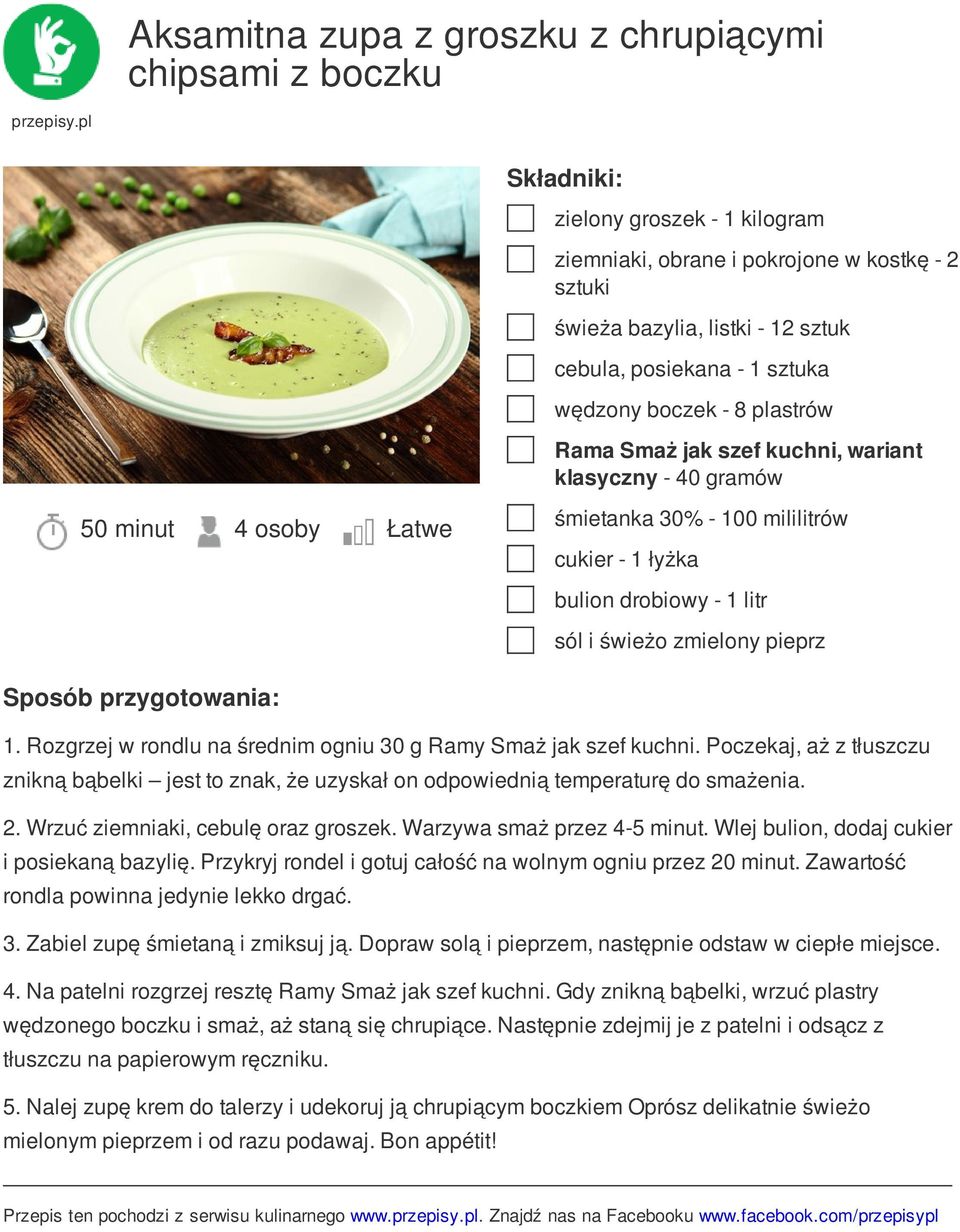 Rozgrzej w rondlu na średnim ogniu 30 g Ramy Smaż jak szef kuchni. Poczekaj, aż z tłuszczu znikną bąbelki jest to znak, że uzyskał on odpowiednią temperaturę do smażenia. 2.