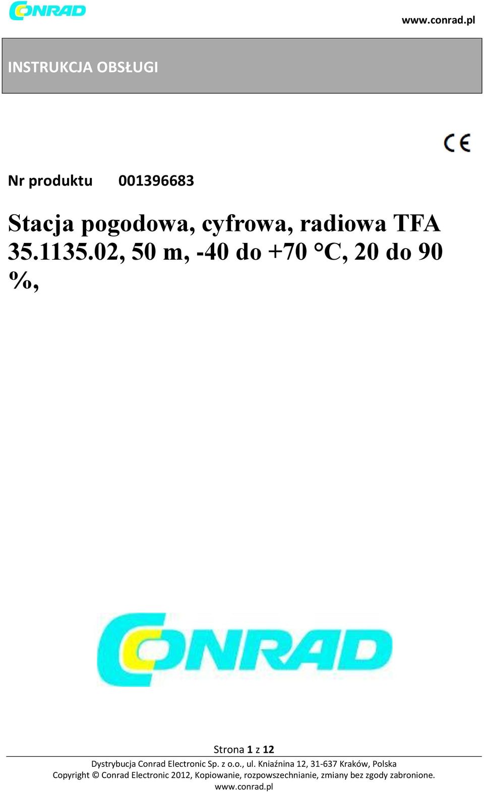 cyfrowa, radiowa TFA 35.1135.