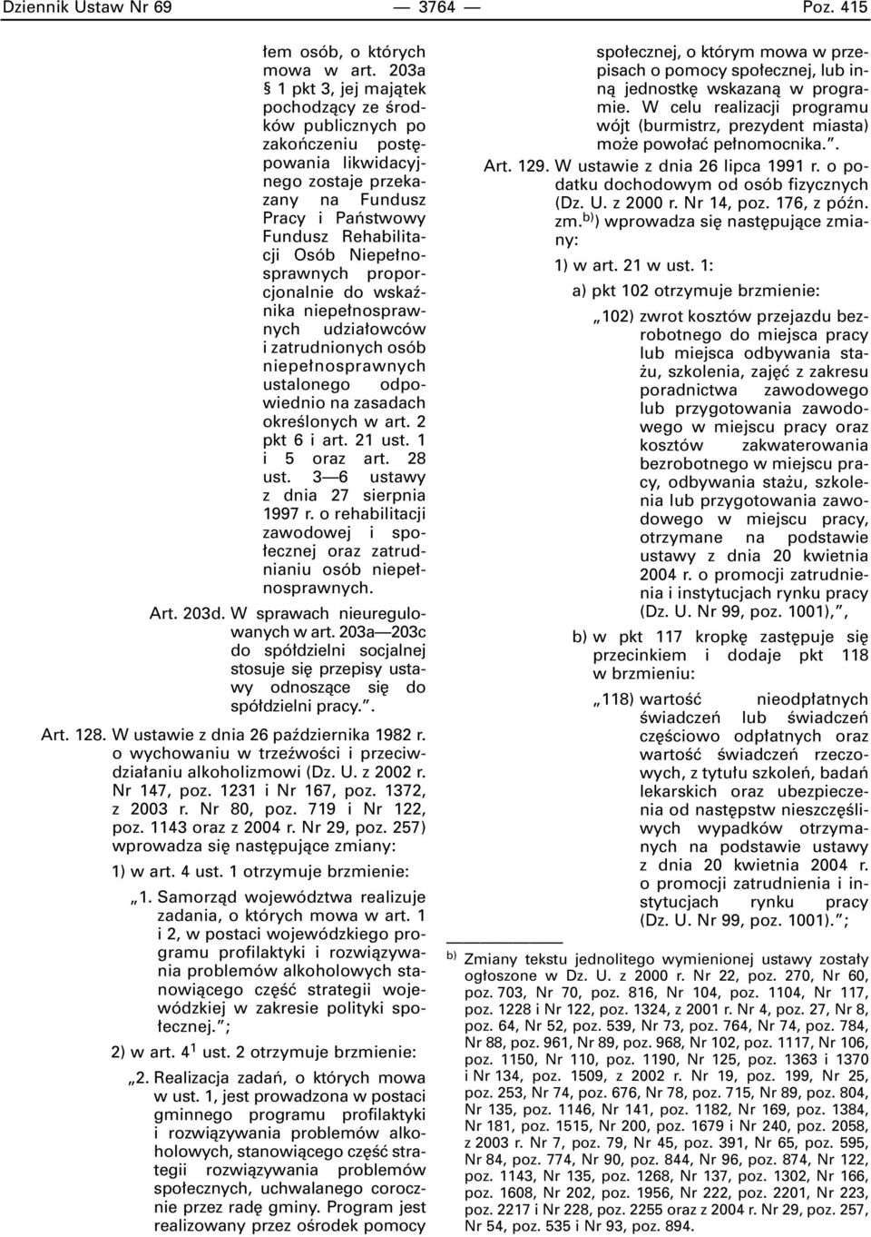 proporcjonalnie do wskaênika niepe nosprawnych udzia owców i zatrudnionych osób niepe nosprawnych ustalonego odpowiednio na zasadach okreêlonych w art. 2 pkt 6 i art. 21 ust. 1 i 5 oraz art. 28 ust.