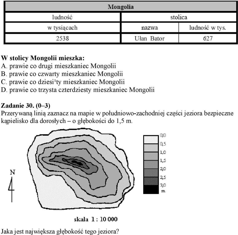 prawie co trzysta czterdziesty mieszkaniec Mongolii Zadanie 30.