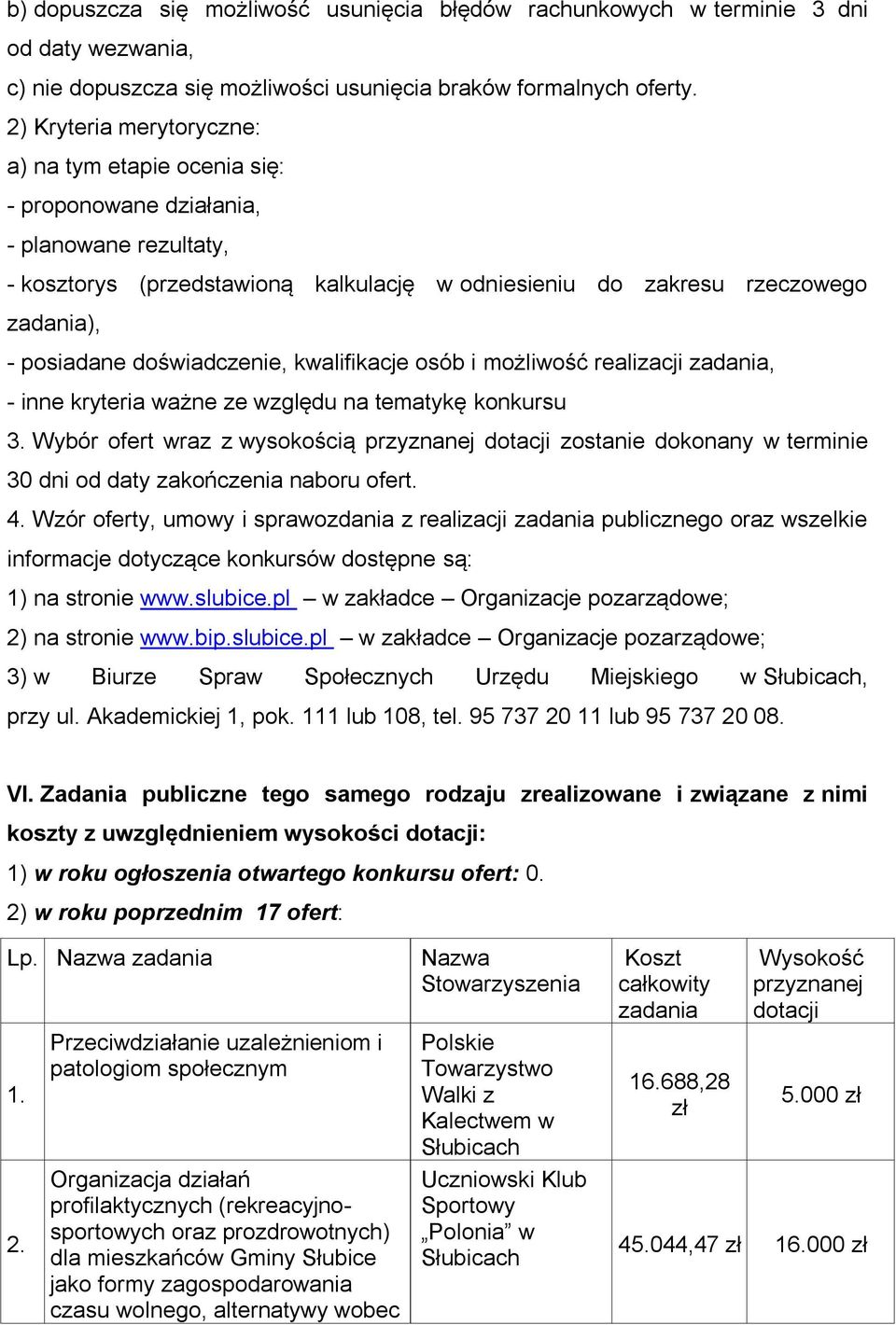 doświadczenie, kwalifikacje osób i możliwość realizacji zadania, - inne kryteria ważne ze względu na tematykę konkursu 3.
